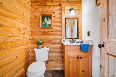 Half bathroom off entry