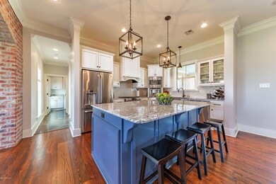 Granite counters in kitchen