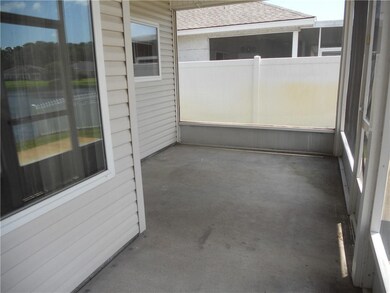 Oversized screened porch on rear overlooking lake