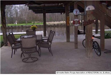 Below covered patio