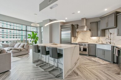Beautiful modern kitchen complete with pot filler,