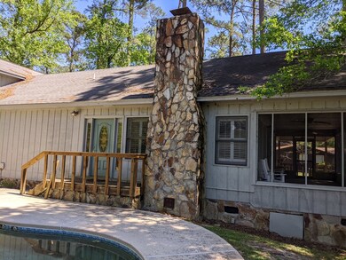 Exterior Stone Fireplace