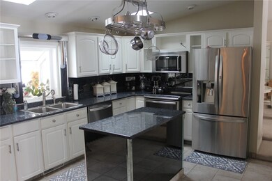 Beautiful well lit kitchen