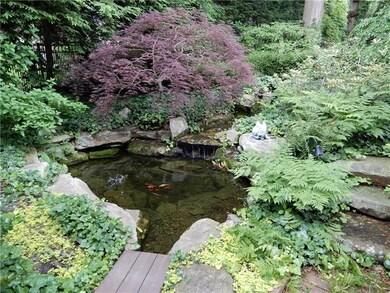 A self-circulating pond with brook add to the peac