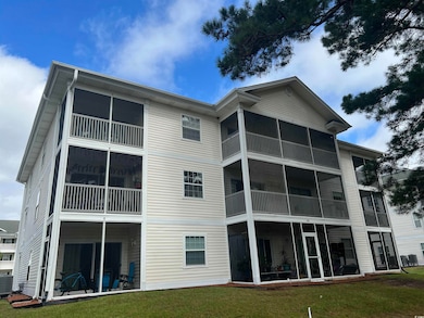Rear view of structure