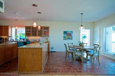 dining area with ocean views