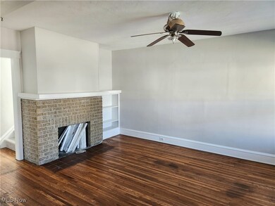 Living room View 2 with fireplace