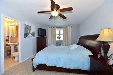 Spacious (22' long) master bedroom has new (June 2