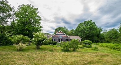 View of the backyard and large back...