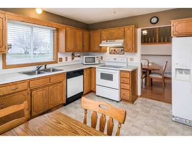 Kitchen doorway is convenient to adjacent formal d