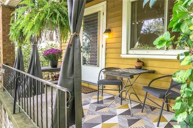 Front porch view from steps