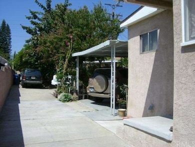 View of long driveway