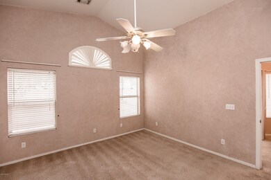 Master Bedroom with Vaulted Ceiling