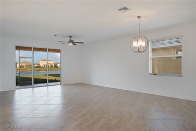 Living room and dining room