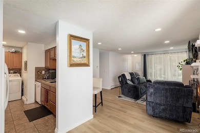 Dining area outside of kitchen.
