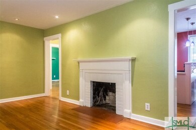 Living room with fireplace