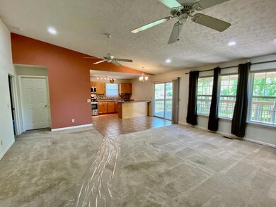 Vaulted ceilings in the open concept Great room. C