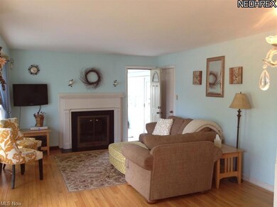As you enter the home the living room with a new b