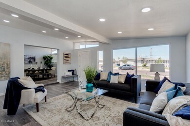 Family room view to front door