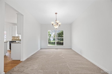 Formal Dining room or flex room new paint and new carpet.