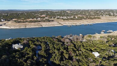 Aerial view of property's location with a large b