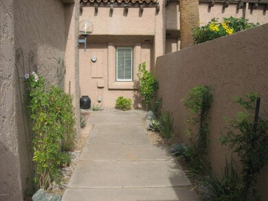 Walk way entering property