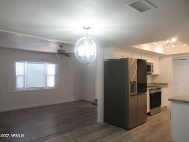 Kitchen and Living room view