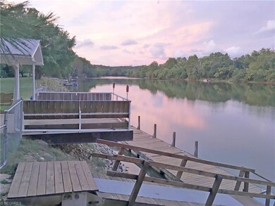 DECK, DOCK AND UP RIVER VIEW