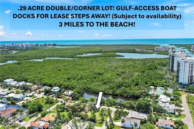 .29 ACRE DOUBLE/CORNER LOT! GULF-ACCESS BOAT DOCKS