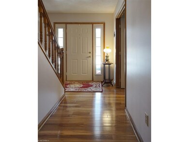 The Foyer offers sidelights at the front door and 