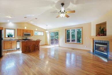 Living Room with hardwood floors