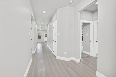 Hall featuring light hardwood / wood-style floorin