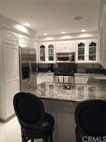 Upgraded kitchen with new cabinets featuring pull 
