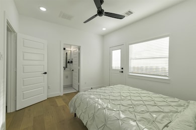 Bedroom on first floor with bath