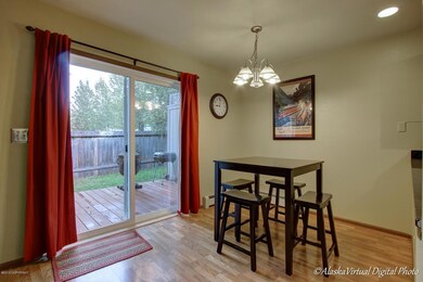 Dining area with deck access