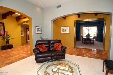 Living room and formal dining room