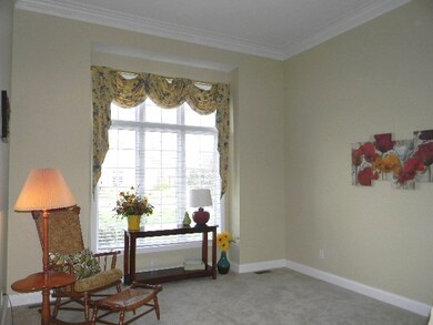 Formal living room to left of entryway.
