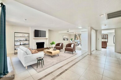 Family Room & Dining Room - Staged