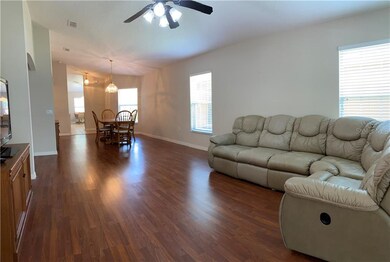 Open Living and Dining Area