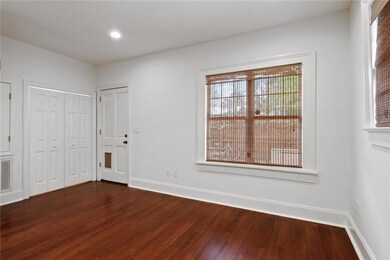 Living area with entry closet