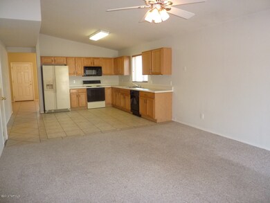 from family room to kitchen