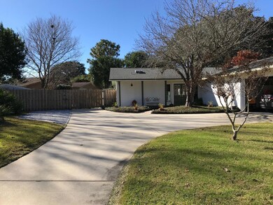Large driveway