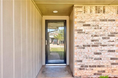 Storm door on front entry door