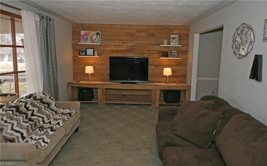 Wood accent wall is the perfect spot for televisio
