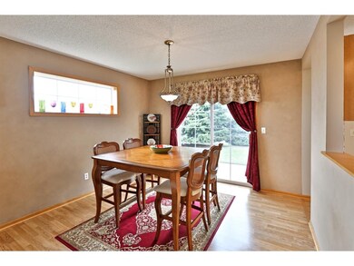 Dining room off of the kitchen walks out to the pa