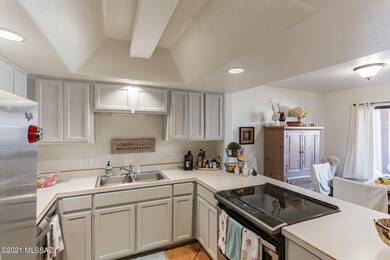 Kitchen with SS appliances