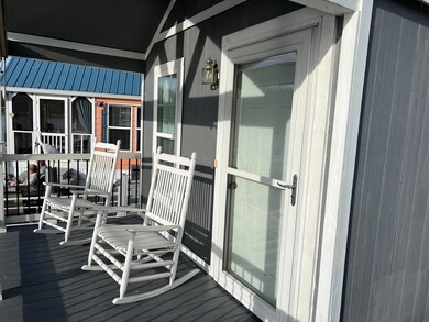 Rocking chair porch with the chairs