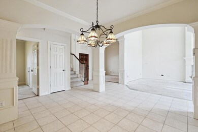 Dining area adjacent to den great for entertaining