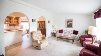 Vaulted ceilings, crown molding and double window 