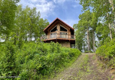 Cabin Front From Driveway